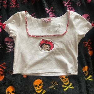 Dolls Kill Betty Boop crop top XL